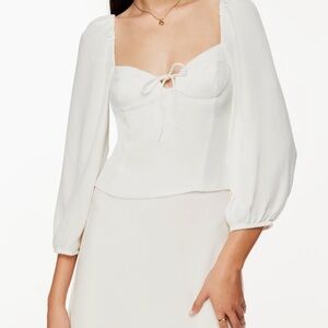 Wilfred novella top in white